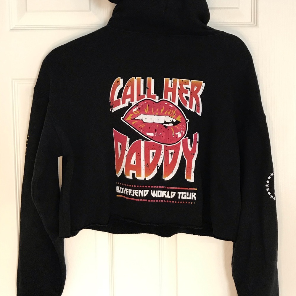 CallHerDaddy- Boyfriend Tour Crop Hoodie (limited edition)